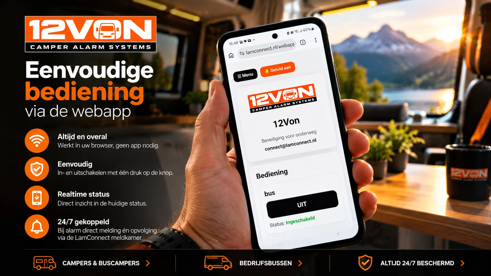 12von Is Een Betrouwbaar Alarmsysteem Voor Voertuigen De Bediening Blijft Bewust Eenvoudig Terwijl De Techniek Op De Achtergrond Zorgt Voor De Beveiliging Die Je Nodig Hebt